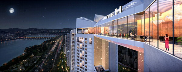 ▲신반포2차 재건축에 제안된 스카이커뮤니티. ⓒ현대건설