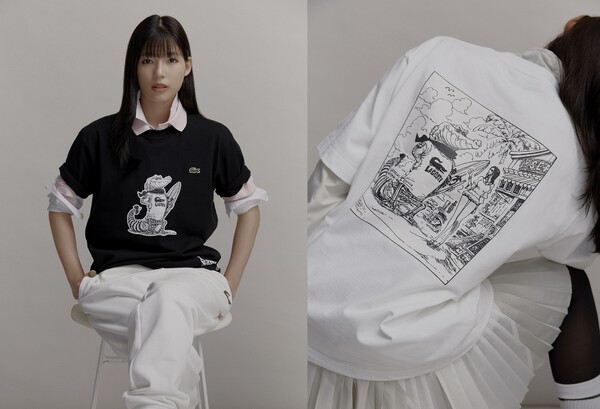 ▲‘라코스테·원피스’ 협업 컬렉션. ⓒ무신사