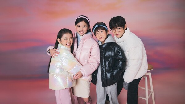 ▲스파오키즈 24FW 푸퍼 컬렉션 화보. ⓒ이랜드