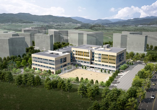 ▲고천2초 교사 신축 조감도. ⓒKBI건설