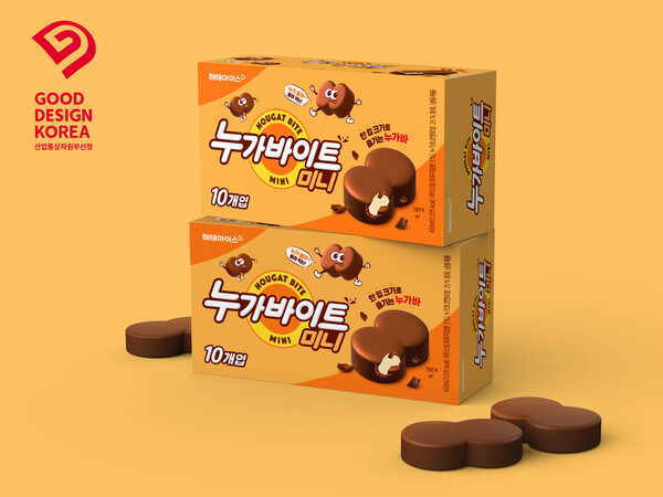▲누가바이트 미니, 2024 굿디자인 어워드 동상 수상. ⓒ해태아이스