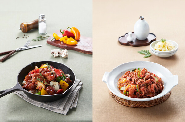 ▲간편조리 레시피를 적용한 급식 메뉴 이미지. ⓒCJ프레시웨이