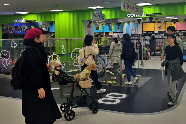 ▲롯데마트 신길점 콜리올리 펫타운 전경. ⓒ롯데쇼핑