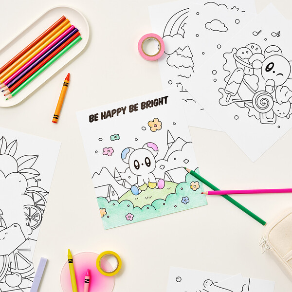 ▲루아 컬러링 페이지. ⓒ롯데호텔앤리조트