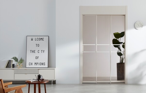 ▲한샘 슬림소프트 3연동 중문. ⓒ한샘