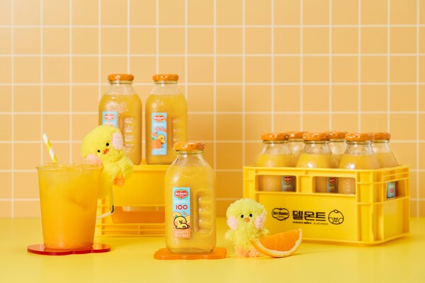 ▲델몬트 with 샐리니 미니병. ⓒ롯데칠성음료