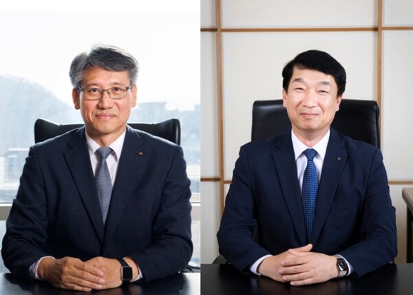 ▲(왼쪽) 최삼영 동국제강 대표이사 사장,  박상훈 동국씨엠 대표이사 사장 ⓒ 동국제강그룹