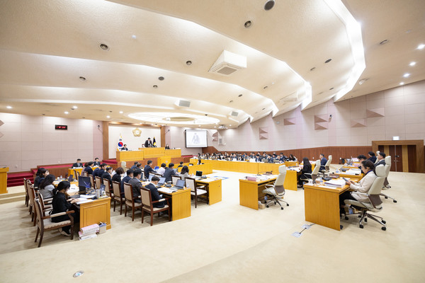 ▲양주시의회 본회의장 전경. ⓒ양주시의회