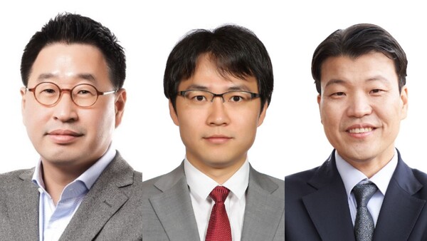 ▲(사진 왼쪽부터) 김준환 부사장, 안재호·윤재필 신임 상무. ⓒ호텔신라