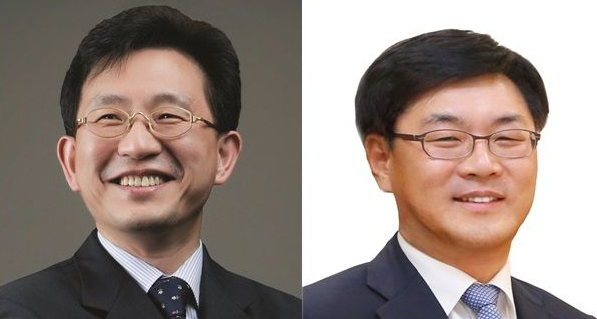 ▲(왼쪽부터)정경구 HDC현대산업개발 대표, 김회언 HDC 대표. ⓒHDC현대산업개발