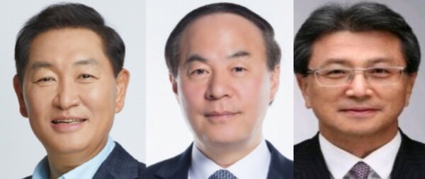 ▲한종희 DX부문장 부회장(왼쪽), 전영현 DS부문장 부회장, 정현호 부회장 ⓒ 삼성전자