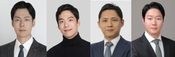 ▲신유열 롯데지주 부사장(왼쪽), 담서원 오리온 상무, 허서홍 GS리테일 사장, 구형모 LX MDI 부사장 ⓒ 각사