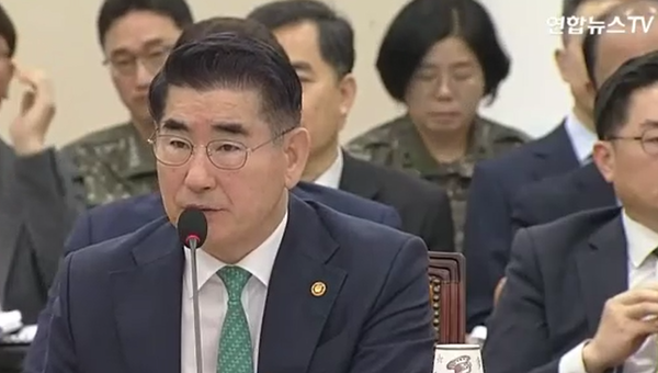 ▲김용현 전 국방부 장관. ⓒ연합뉴스TV 방송화면 캡처