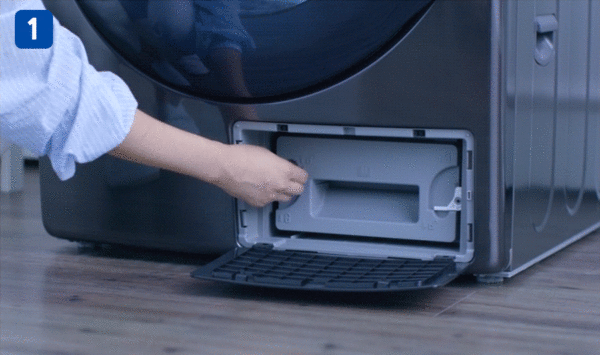 ▲삼성전자 건조기 열교환기 관리법. ⓒ삼성전자