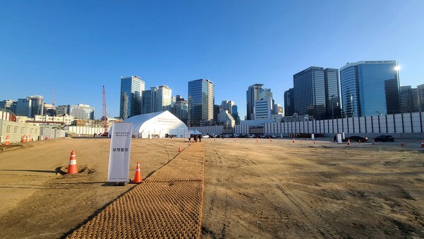 ▲서울시 중구 청파로 426에 위치한 서울역북부역세권 복합개발사업 현장. ⓒ박현주 기자