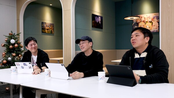 ▲MX 스튜디오 안경섭 게임 디렉터, IO 본부 김용하 본부장, RX 스튜디오 차민서 PDⓒ넥슨게임즈