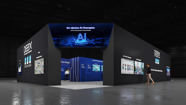 ▲CES2025 딥엑스 부스 전경. ⓒ딥엑스