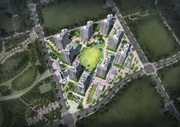 ▲평택고덕국제화계획지구 P-2구역 Abc-25블럭 조감도. ⓒ한양