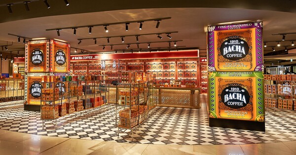 ▲바샤커피 홀리데이 기프트 팝업 전경. ⓒ롯데쇼핑