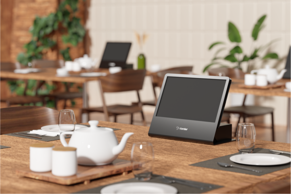 ▲매장에 티오더 테이블오더 단말기가 설치된 모습. ⓒ티오더