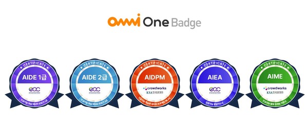 ▲크라우드아카데미 옴니원 배지 자격증 이미지ⓒ라온시큐어