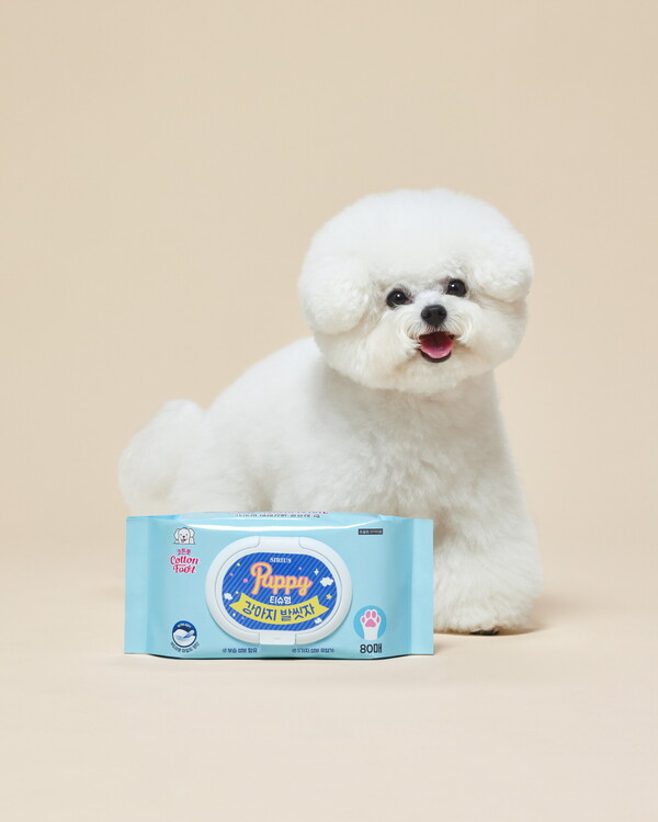 ▲강아지 발씻자 티슈형. ⓒLG생활건강