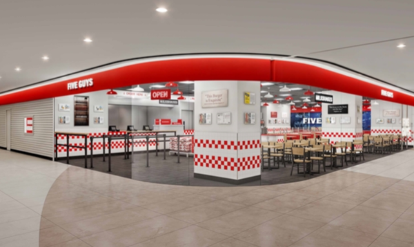 ▲파이브가이즈 6호점 광교 조감도. ⓒ한화갤러리아