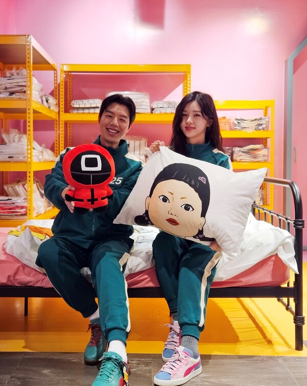 ▲신세계백화점 강남점 및 센텀시티에서 촬영한 '오징어 게임' 시즌2 팝업스토어. ⓒ신세계백화점