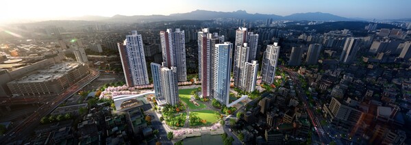 ▲전농제9구역 공공재개발정비사업 예상 조감도. ⓒ현대엔지니어링