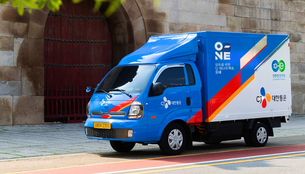 ▲CJ대한통운 택배 차량. ⓒCJ대한통운