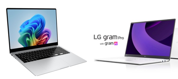 ▲삼성전자 갤럭시 북5 프로, LG 그램 프로. ⓒ각사