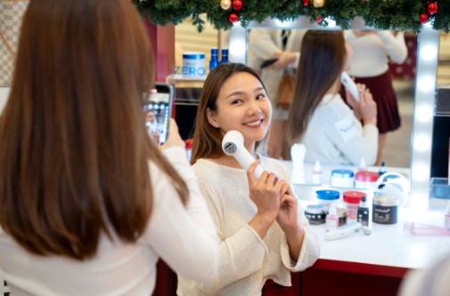 ▲홍콩 메디큐브 팝업스토어. ⓒ에이피알