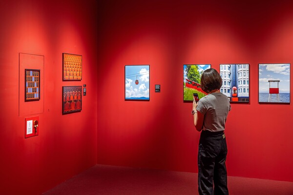 ▲KCC 수성페인트 숲으로와 천장재 마이톤 스카이가 전시회에 적용됐다. ⓒKCC