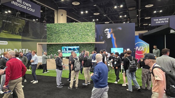 ▲골프존은 지난 1월 21일부터 24일까지 미국 올랜도에서 열린 2025 PGA 쇼에서 도심형 골프장 플랫폼 시티골프와 주력 골프 시뮬레이터 모델을 선보였다. ⓒ골프존