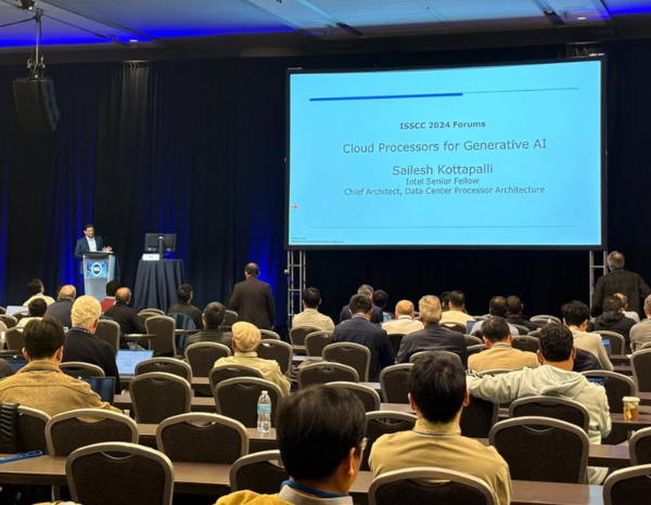 ▲지난해 열린 ‘국제고체회로학회(ISSCC) 2024’에서 참가자가 발표하고 있다.ⓒISSCC