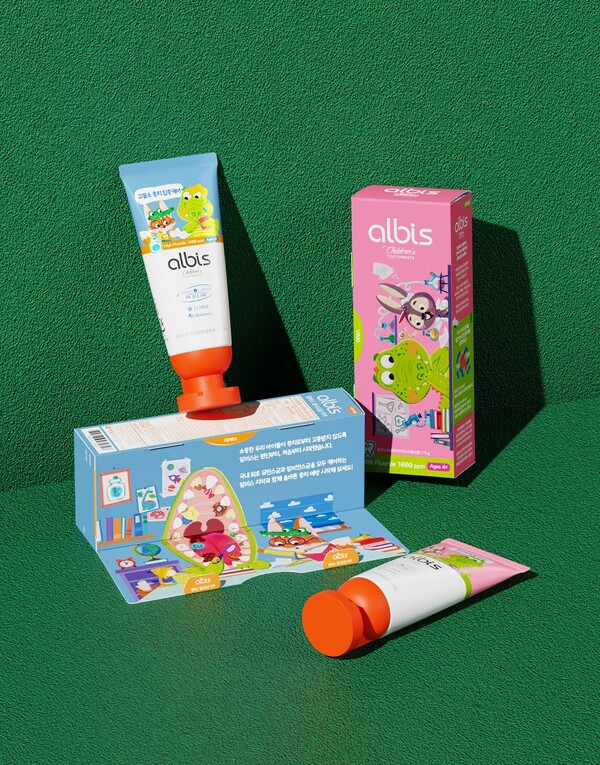 ▲알비스 어린이 불소치약. ⓒ애경산업