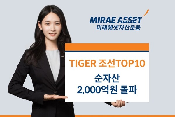 ▲미래에셋자산운용은 ‘TIGER 조선TOP10 ETF(494670)’ 순자산이 2,000억원을 돌파했다고 19일 밝혔다. ⓒ 미래에셋자산운용