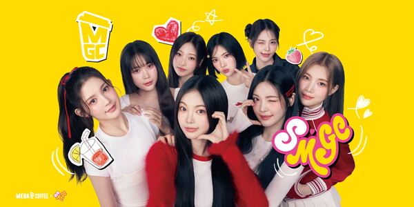 ▲메가MGC커피, 하츠투하츠 콜라보로 'SMGC 캠페인' 첫 론칭. ⓒ메가MGC커피