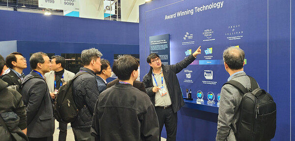 ▲CES2025 딥엑스 현장 모습. ⓒ딥엑스