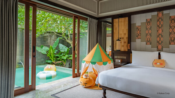 ▲카카오가 ‘안다즈 발리’에 이어 ‘L7 웨스트 레이크 하노이 바이 롯데’와 카카오프렌즈 캐릭터 사용에 대한 라이선스 계약을 체결했다. ⓒ카카오