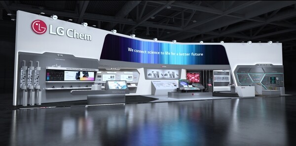 ▲LG화학 인터배터리2025 부스 조감도. ⓒLG화학