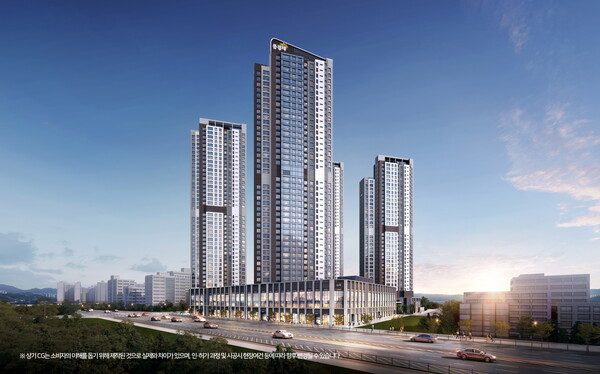 ▲양주역 제일풍경채 위너스카이 투시도. ⓒ제일건설