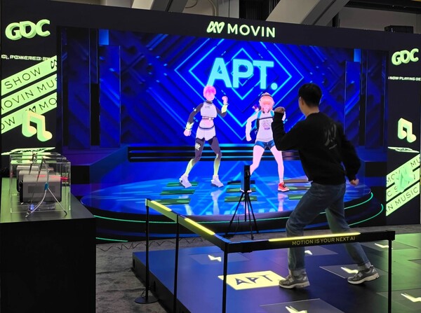 ▲GDC2025에 마련된 무빈 현장 부스. ⓒ네이버D2SF