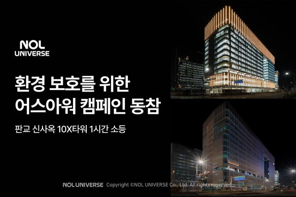 ▲ 놀유니버스가 세계 최대 기후 위기 대응 캠페인 '어스아워(Earth Hour)'에 동참했다. ⓒ놀유니버스