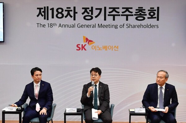 ▲박상규 SK이노베이션 대표이사는 “모든 구성원이 ’원 이노베이션(One Innovation)’으로 결속해 급변하는 경영환경 속 미래 성장의 디딤돌을 탄탄히 준비하겠다”며 “‘토탈 에너지 & 솔루션 컴퍼니(Total Energy & Solution Company)’로 도약하겠다”는 SK이노베이션의 의지를 굳건히 밝혔다. ⓒ SK이노베이션