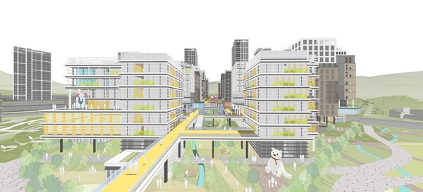 ▲공모 당선작 레몬시티 투시도. ⓒ서울주택도시공사