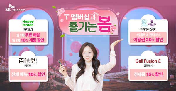 ▲SKT T멤버십 4월 제휴사 확대ⓒSK텔레콤