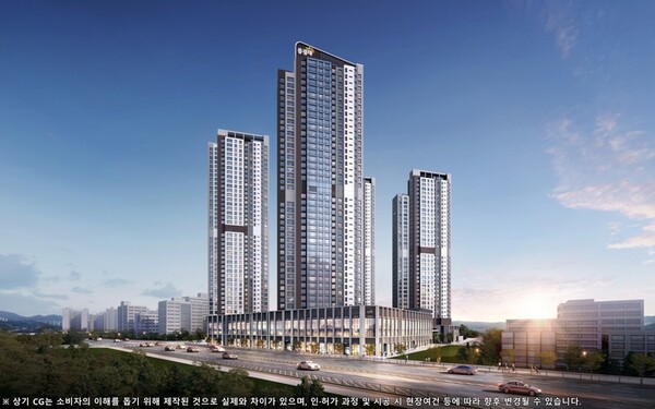 ▲'양주역 제일풍경채 위너스카이' 투시도. ⓒ제일건설