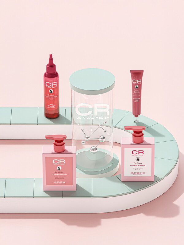 ▲LG생활건강의 프로페셔널 더마 두피케어 브랜드 ‘닥터그루트’ 가 지루성 두피로 고민인 고객을 위한 ‘클리니컬 릴리프 지루성 두피용 라인’을 새로 출시했다. ⓒLG생활건강