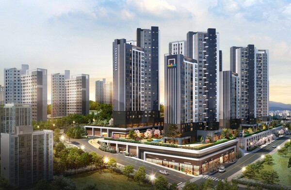 ▲고척동 모아타운 4·5·6구역 가로주택 정비사업 투시도. ⓒ동부건설